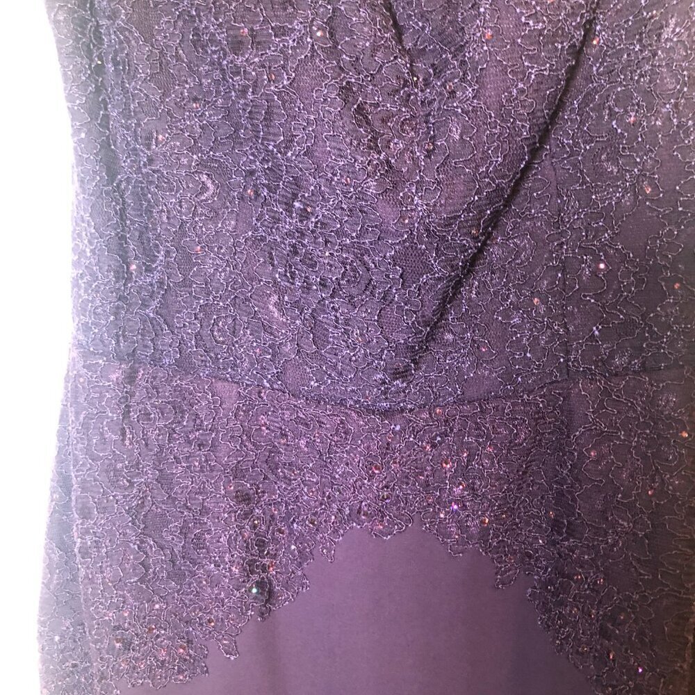 Ideas by Barbara Mother of the Bride Evening Dress Eggplant 8676 Size XL NWT - Picture 6 of 14